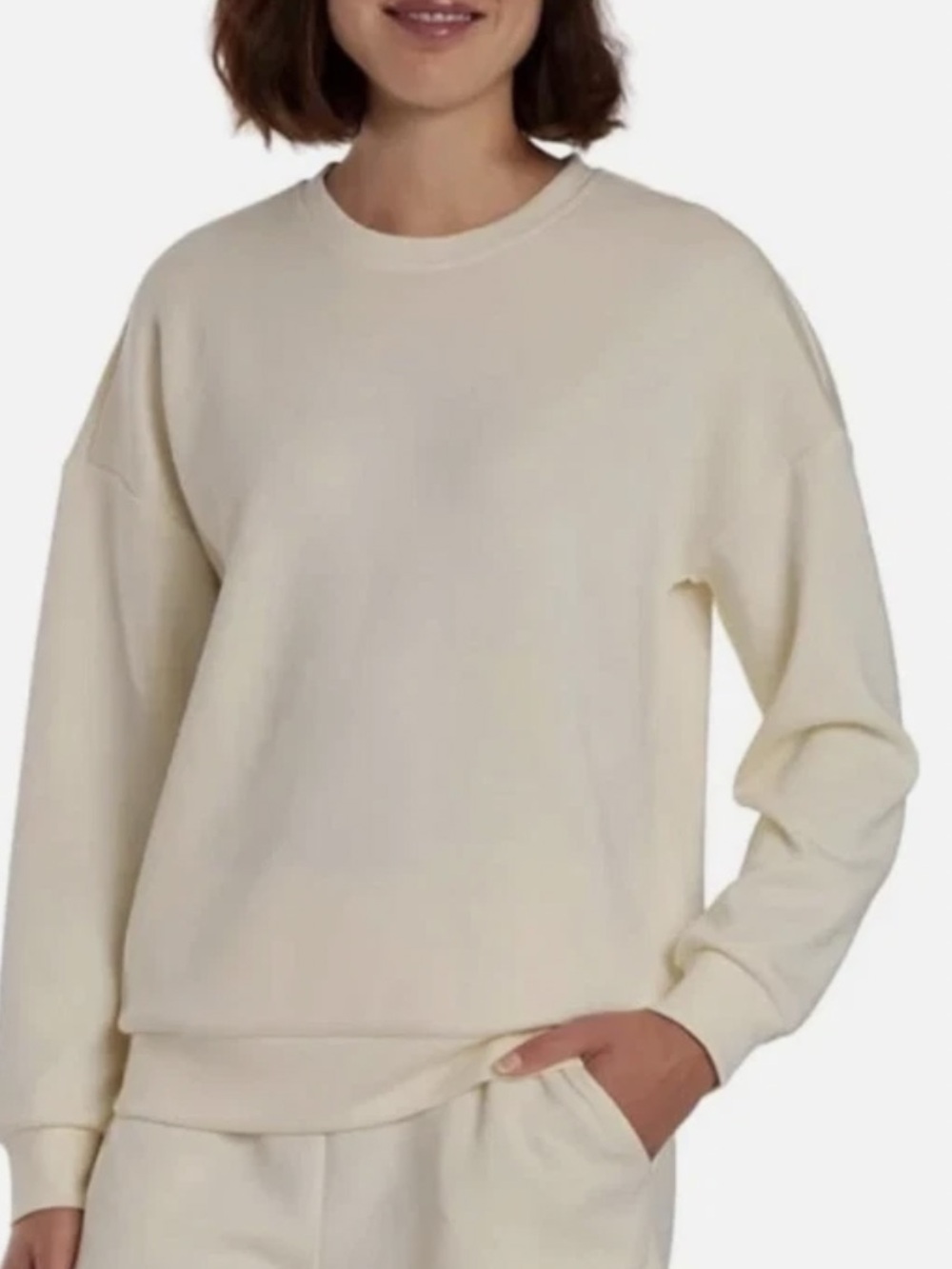 NWT Lazypants Cream Lounge , long sleeve WOMAN’S SWEATER SIZE M